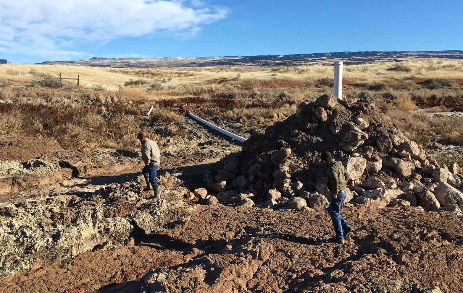 Wyoming Game and Fish Department - Renner Reservoir rehab nearing ...