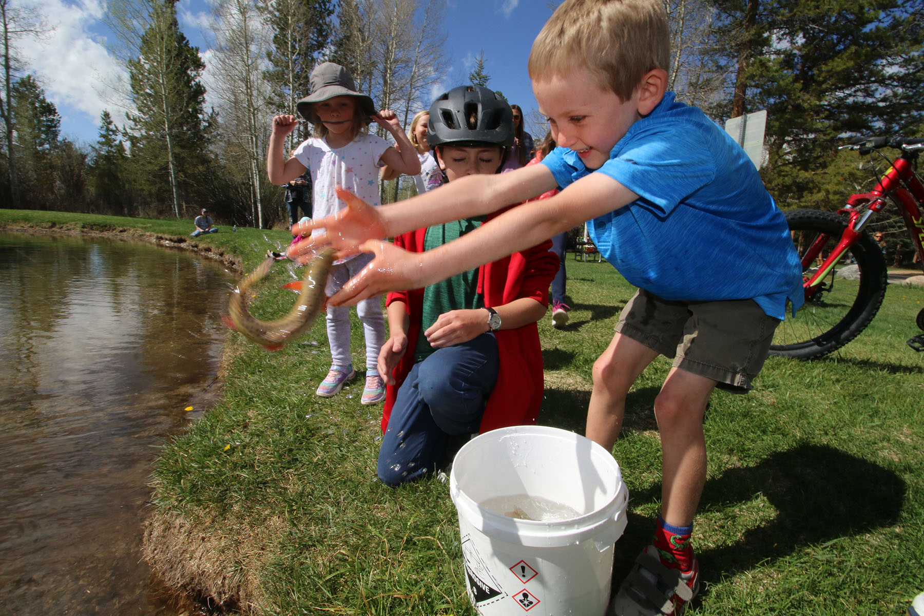 Fish Stocked At Pinedale Kid's Pond | Wyoming Game & Fish Department