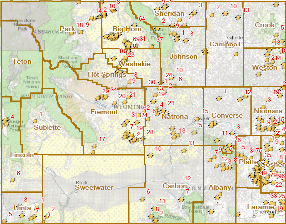 wyoming public land map Wyoming Game And Fish Department Maps For Walk In Hunting Get A wyoming public land map