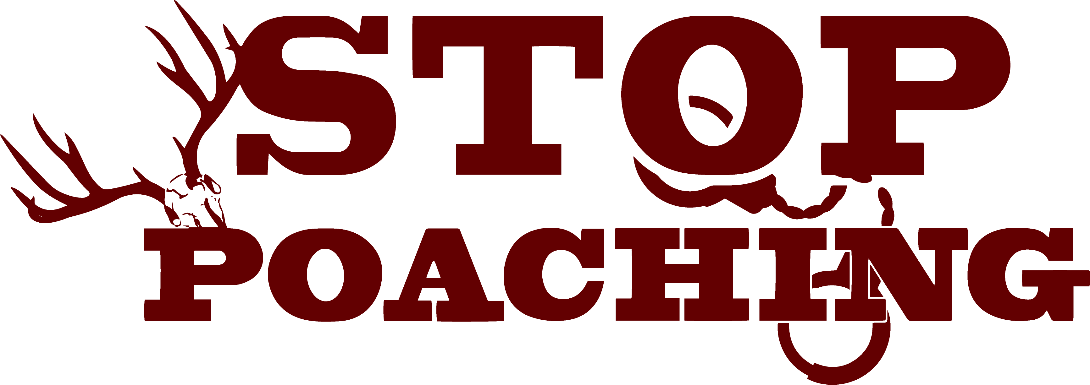 Stop Poaching logo - Red