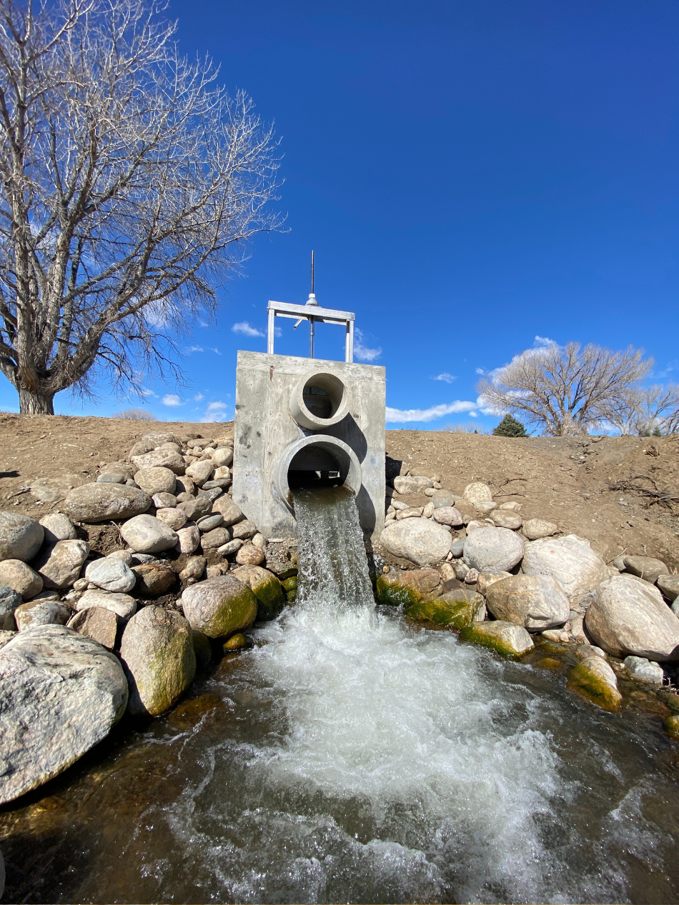 This drain at the Clark's Fork Fish Hatchery in the Cody Region helps ensure the water used in the hatchery is safe for fish.