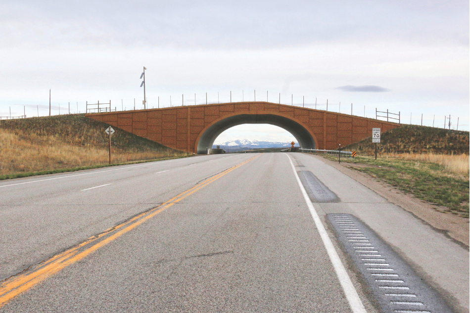 Trappers point wildlife overpass west of Pinedale on U.S. Hwy 191