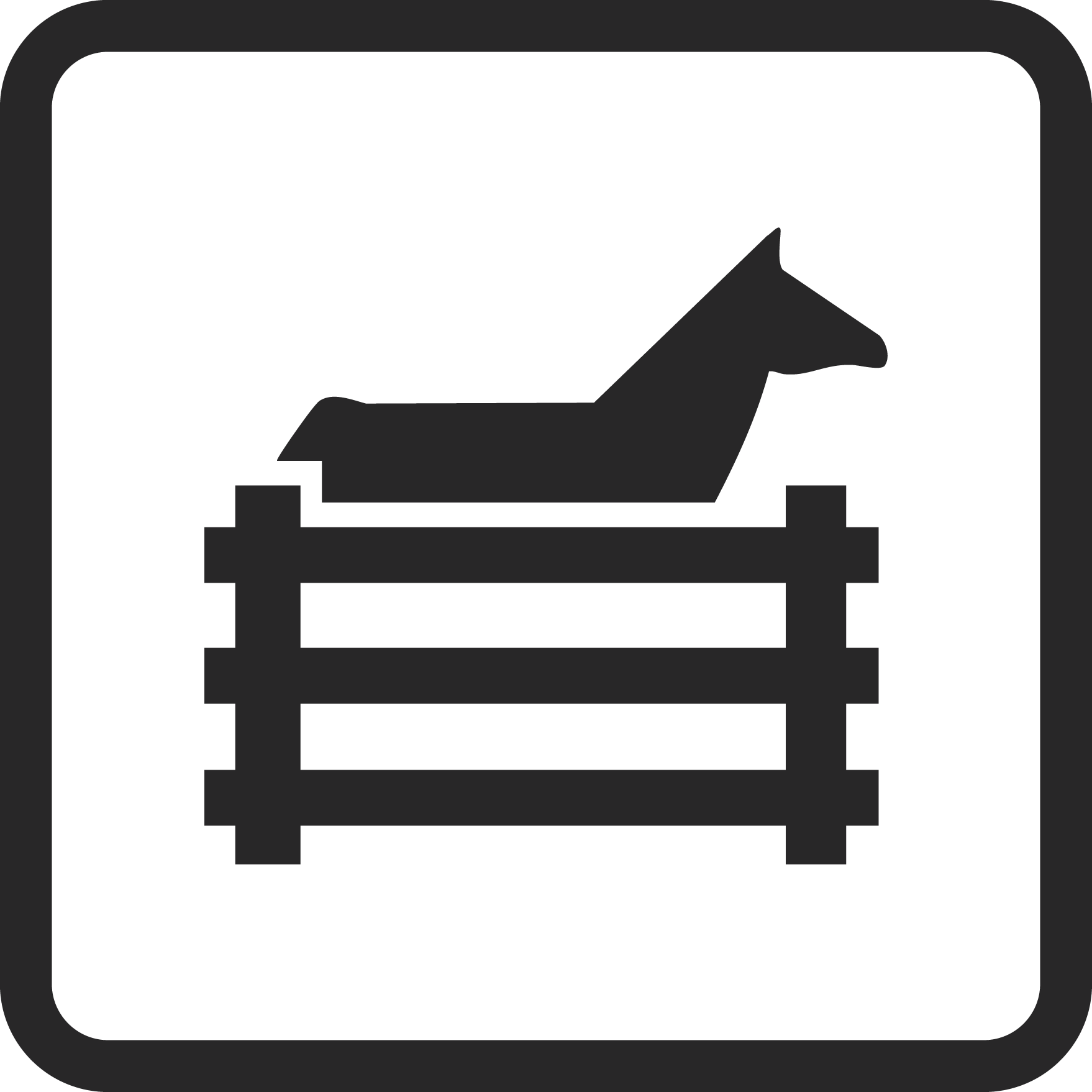 Horse corrals icon