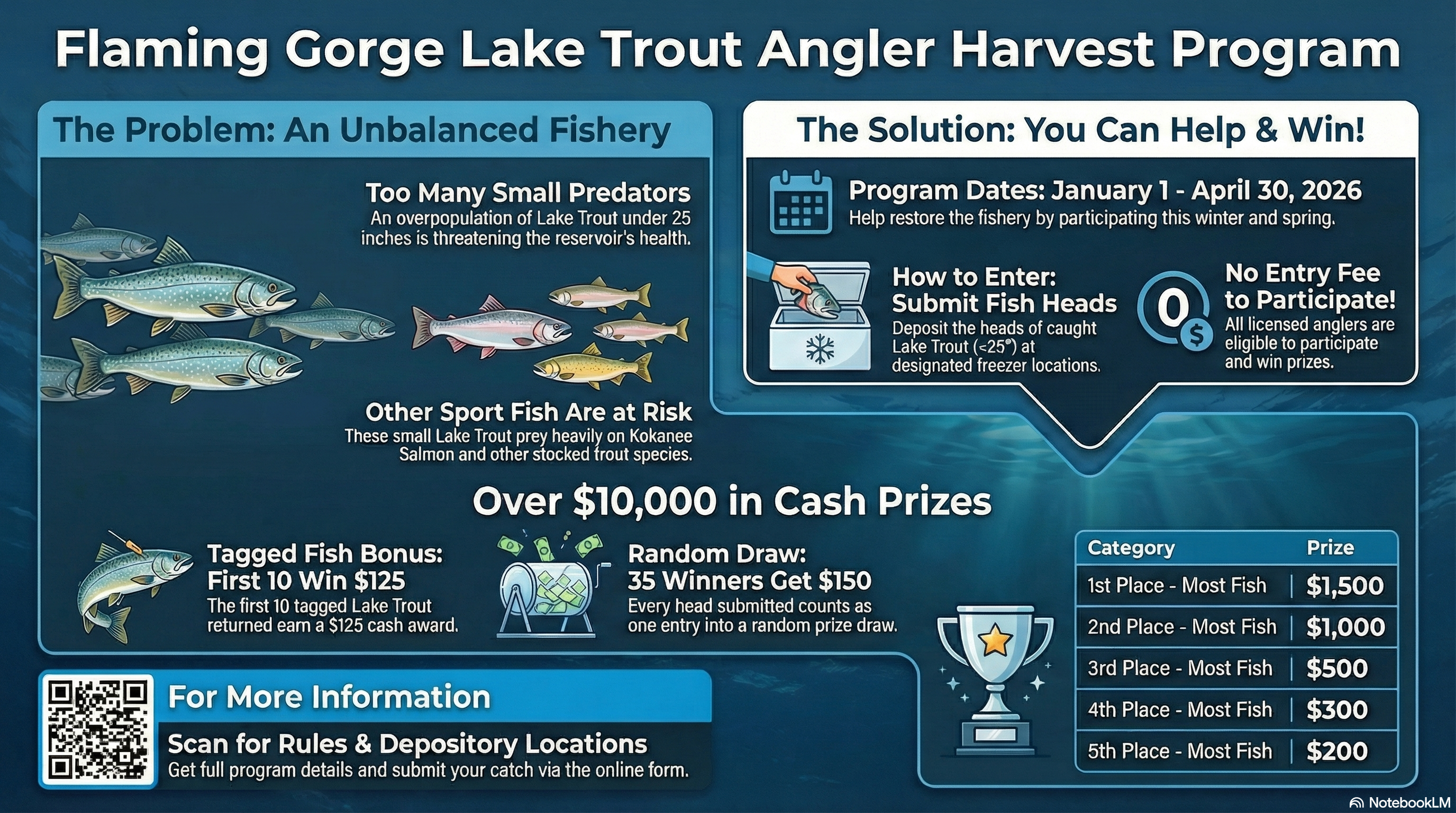 Flaming Gorge Lake Trout Angler Harvest Program