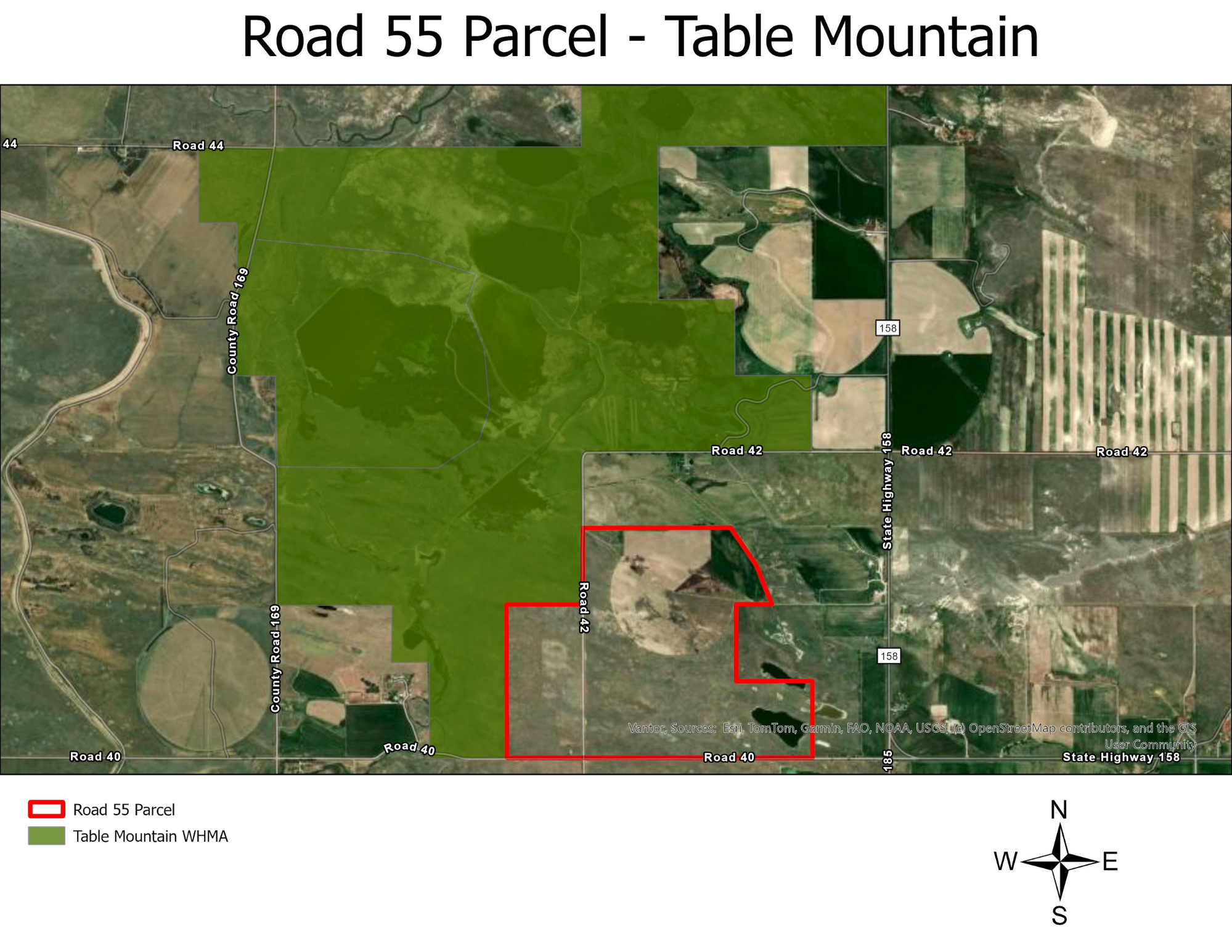 Table mountain acquisition map overview