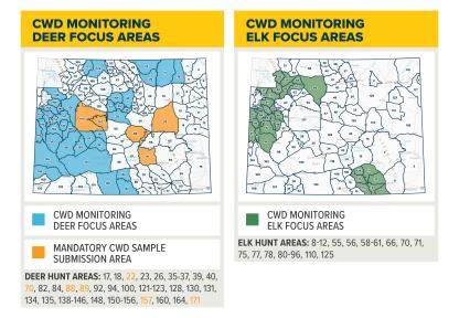 CWD monitoring areas