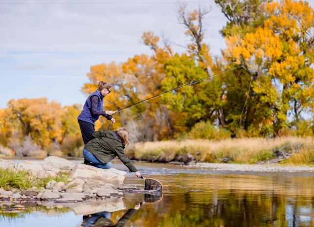 Fall fly fishing in Wyoming