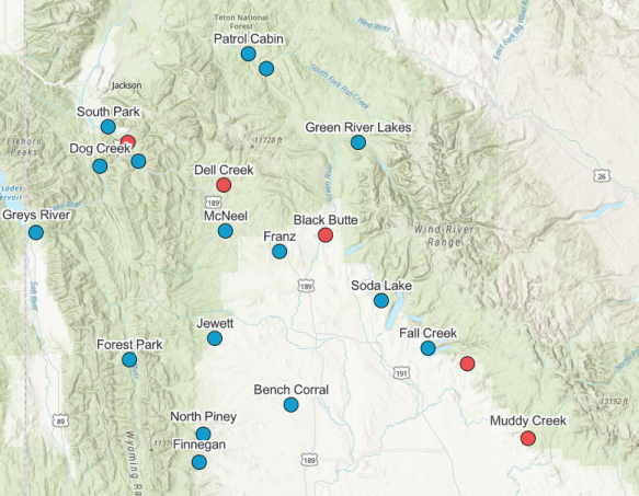 Wyoming Feedgrounds Map