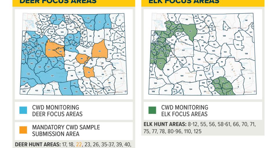 CWD monitoring areas
