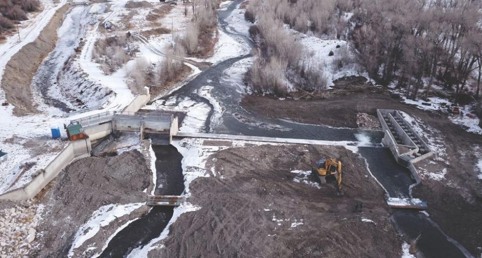The Wood River fish ladder in the Cody Region has improved fish passage.