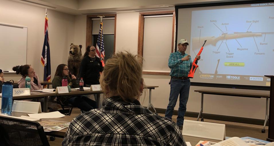 Hunter's Education Course classroom 