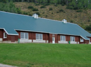 A photo of the exterior of the Auburn Fish Hatchery Building
