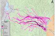 Upper Wind River migration corridor map