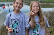 Kids fishing at Yesness Pond