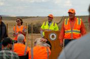 September 2025 Kemmerer wildlife crossing ground breaking