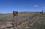 Wick WHMA boundary fence and information sign