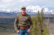 South Riverton Warden Dillion Bates stands in front of the Teton mountain range
