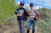 Youth volunteers at Ponds Clean Up day 