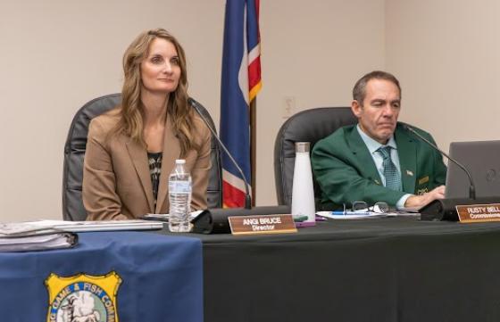 Director Angi Bruce at Commission Meeting Director Angi Bruce at Commission Meeting