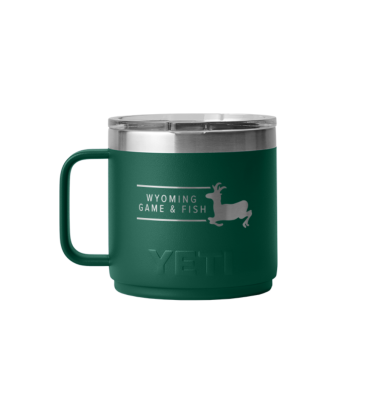 Green 14oz Yeti mug