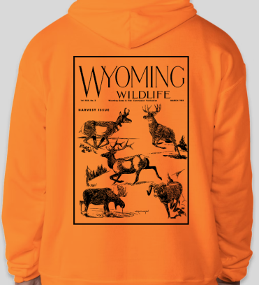 Orange Wyoming Wildlife Hoodie