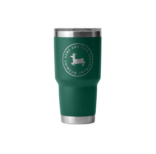Green 30oz Yeti tumbler