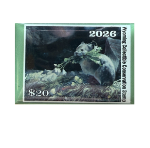 2026 Conservation Art Show lapel pin featuring a Pika