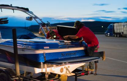 AIS boat inspection during evening hours