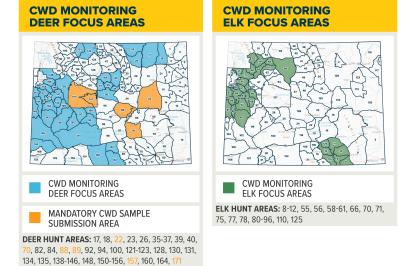CWD monitoring areas
