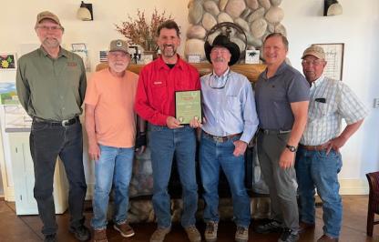 Jerry Altermatt pictured with WWNRT executive director and board members