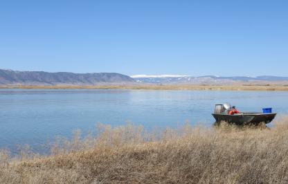 Boat on Meeboer Lake