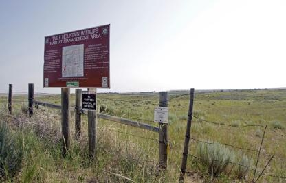 Information sign at Table Mountain WHMA