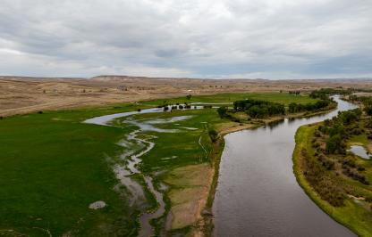 2026 Pinedale Landowner of the Year Landscape Drone Photo