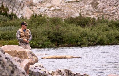 Spin fishing in the Laramie Region