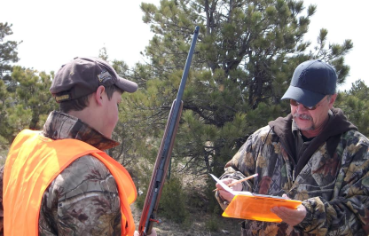 Hunters Ed Instructor and Student