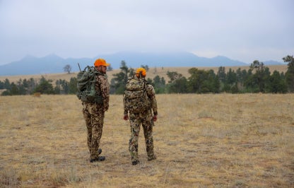 Hunters in blaze orange