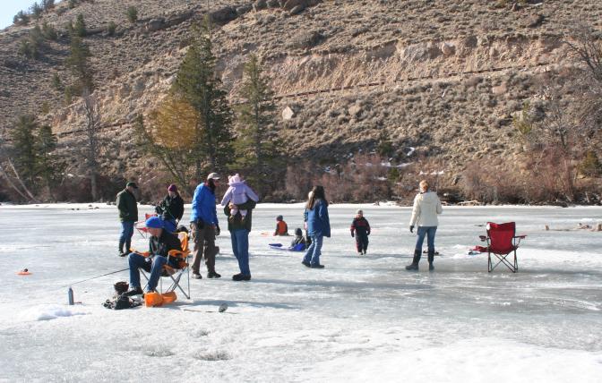 Ice Fishing in the green river region
