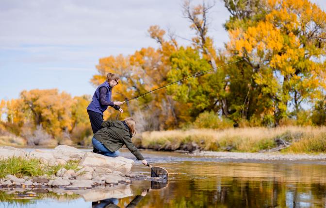 Fall fly fishing in Wyoming