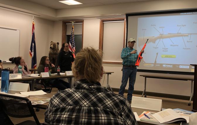 Hunter's Education Course classroom 