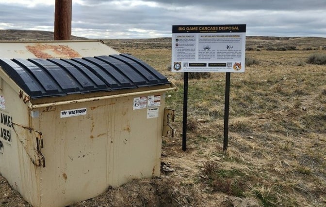 Big game carcass dumpster